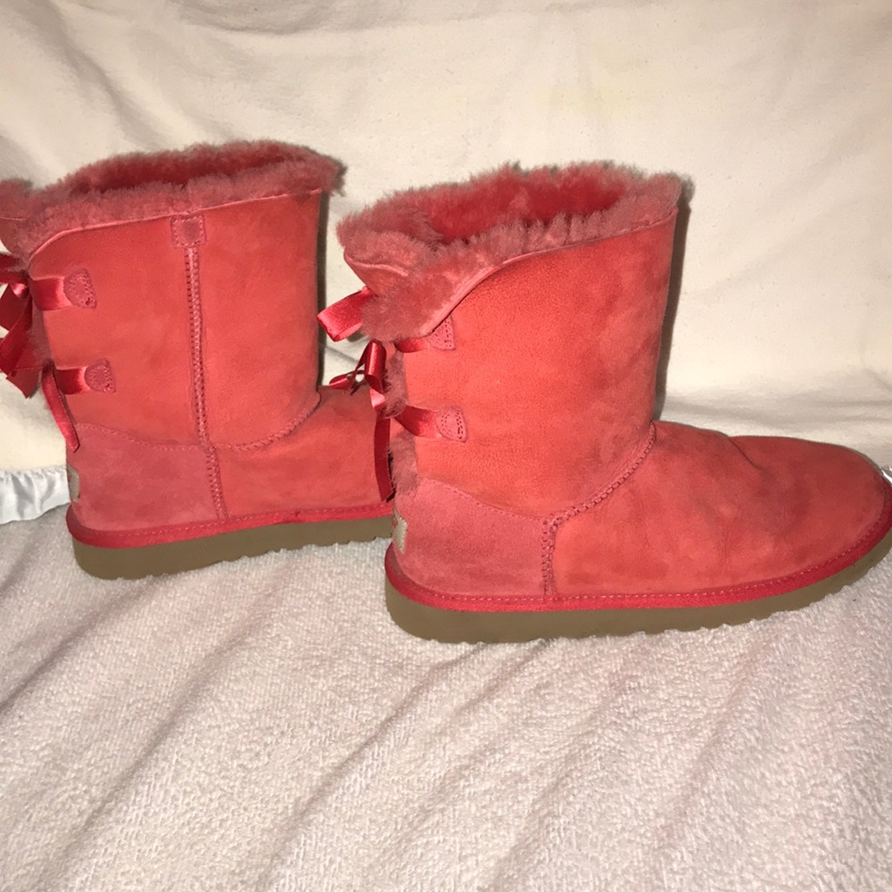 Orange Bailey Bow Uggs
